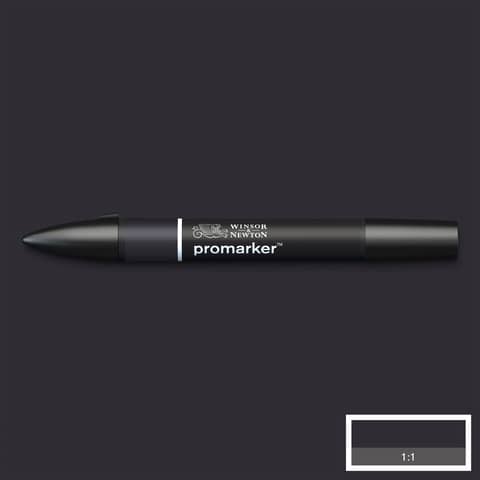 Pennarelli Winsor&Newton Promarker doppia punta fine-larga - nero XB - 0203030